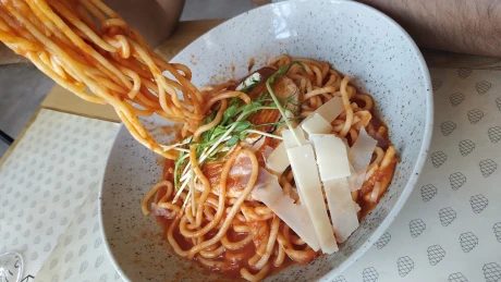 Fotka jedla Špagety