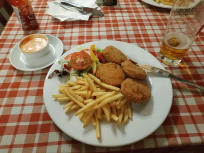Fotka jedla Hranolčeky a mäso