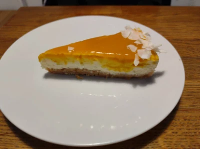 Fotografia jedla Mangový cheesecake