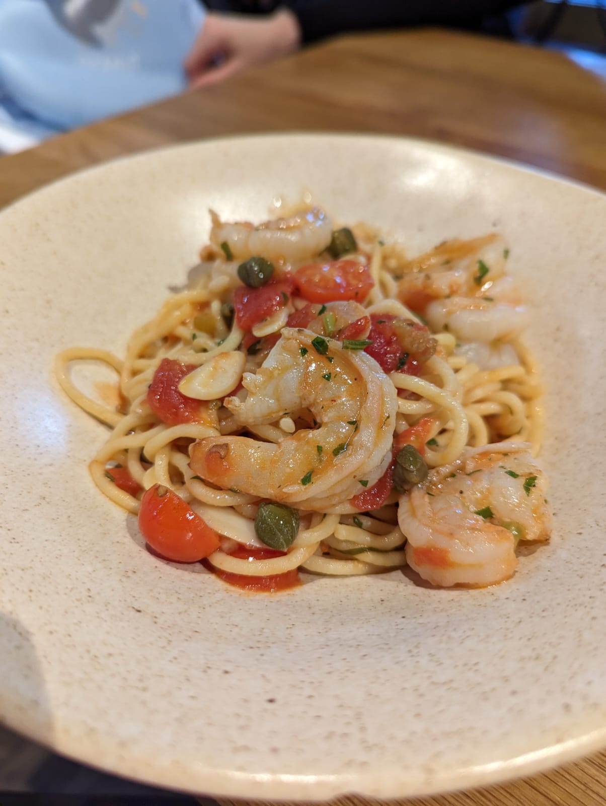 Spagety s krevetami