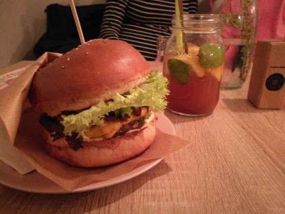 Fotografia jedla Vegetariánsky burger