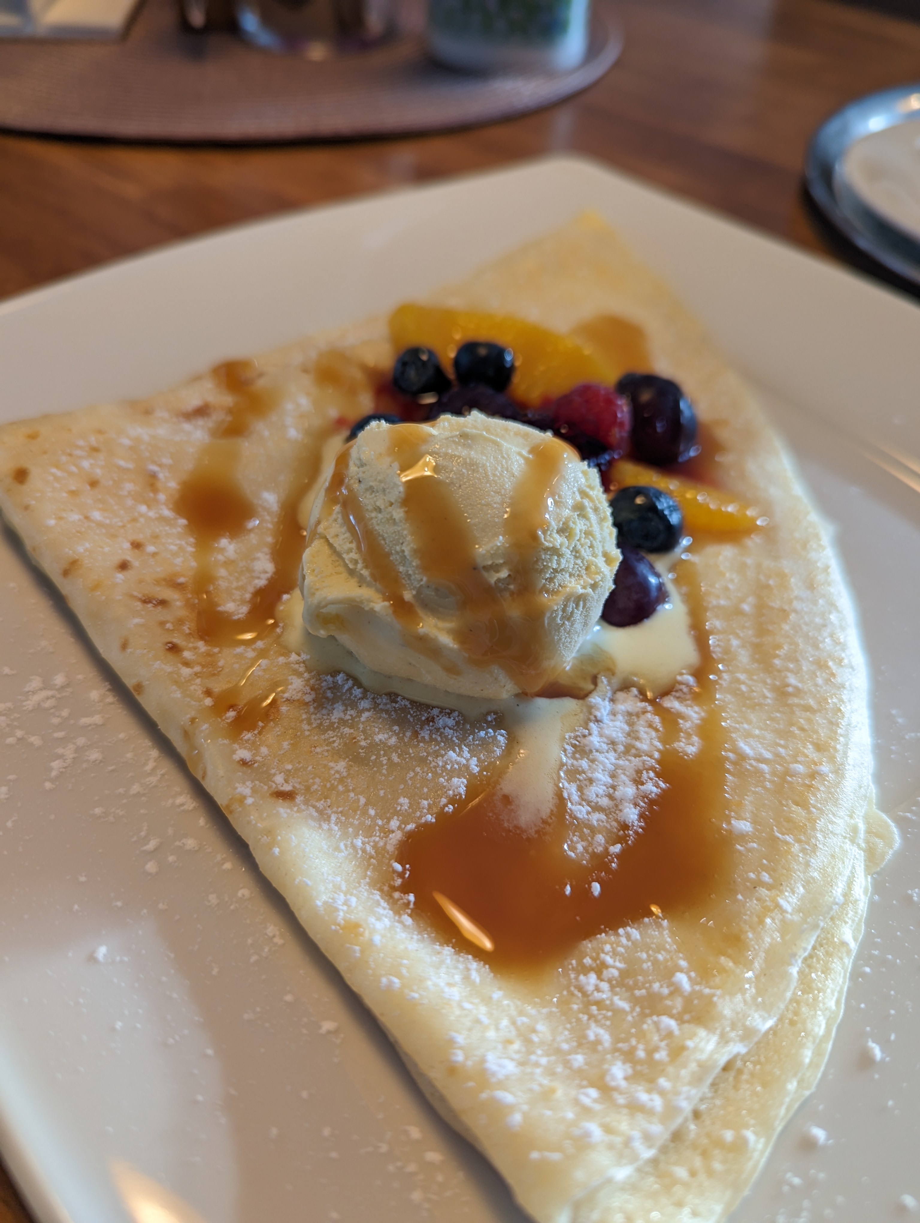 Palacinka s tvarohom a zmrzlinou