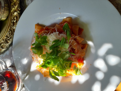 Fotografia jedla Tagliatelle s paradajkovou omáčkou