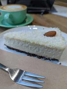 Fotografia jedla Kokosový Cheesecake